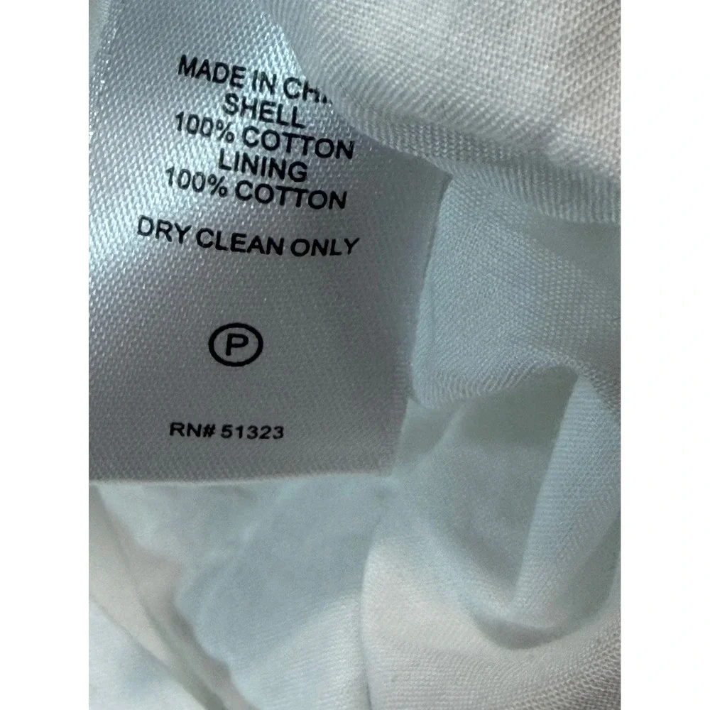 1.STATE Eyelet Cotton Off Shoulder Dress Womens‎ Medium White Shift Mini
